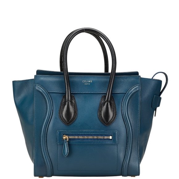 CELINE Black Leather Tote Bag - Picture 1 of 14